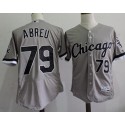 White Sox #79 Jose Abreu Grey Flexbase Authentic Collection Stitched Jersey