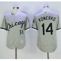 White Sox #14 Paul Konerko Grey Flexbase Authentic Collection Stitched Jersey