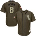 White Sox #8 Bo Jackson Green Salute To Service Stitched Jersey