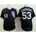 White Sox #53 Melky Cabrera Black Cool Base Stitched Jerseys