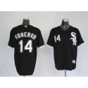White Sox #14 Paul Konerko Stitched Black Jersey