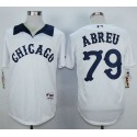 White Sox #79 Jose Abreu White 1976 Turn Back The Clock Stitched Jersey
