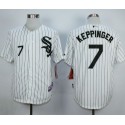 White Sox #7 Jeff Keppinger White Cool Base Stitched Jersey
