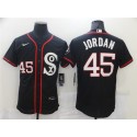 White Sox #45 Michael Jordan Black Flex Base Stitched Jerseys