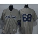 Yankees #68 Dellin Betances Grey Flexbase Authentic Collection Stitched Jersey
