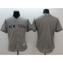 Yankees Blank Grey Flexbase Authentic Collection Stitched Jersey