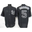 Yankees #5 Joe DiMaggio Black Fashion Stitched Jersey