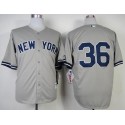 Yankees #36 Carlos Beltran Grey Stitched Jersey