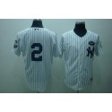 Yankees #2 Derek Jeter White GMS The Boss Stitched Jersey
