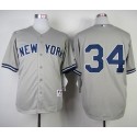 Yankees #34 Brian McCann Grey Stitched Jersey