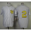 Yankees #2 Derek Jeter White Fashion Gold W Commemorative Retirement Patch Stitched Jersey