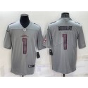 Arizona Cardinals #1 Kyler Murray Gray With Patch Atmosphere Fashion Stitched Jersey