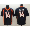Broncos #14 Courtland Sutton Navy Blue Vapor Untouchable Limited Stitched Jersey