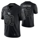 Arizona Cardinals Customized Custom Black Reflective Limited Stitched Football Jersey