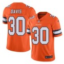 Denver Broncos #30 Terrell Davis Orange Vapor Untouchable Limited Stitched Jersey