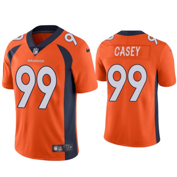 Denver Broncos #99 Jurrell Casey Orange Vapor Untouchable Limited Stitched Jersey