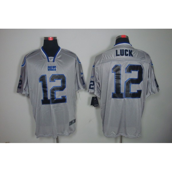 Indianapolis Colts #12 Andrew Luck Gray Limited Stitched Jersey