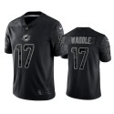 Miami Dolphins #17 Jaylen Waddle Black Reflective Limited Stitched Football Jersey