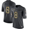 Vikings #8 Sam Bradford Black Stitched Limited 2016 Salute To Service Nike Jersey