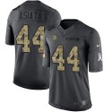 Vikings #44 Matt Asiata Black Stitched Limited 2016 Salute To Service Nike Jersey