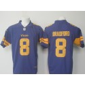 Vikings # 8 Sam Bradford Purple Limited Rush Stitched Nike Jersey