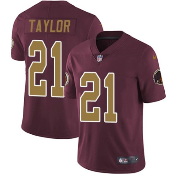 Washington Football Team #21 Sean Taylor Red Color Rush Limited Stitched Jersey