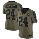 Washington Football Team #24 Antonio Gibson 2021 Olive Salute To Service Limited Stitched Jersey