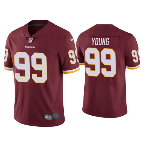 Washington Redskins #99 Chase Young Burgundy Vapor Limited Jersey