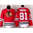 Blackhawks #81 Marian Hossa Stitched Red Jersey