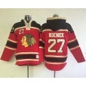 Blackhawks #27 Jeremy Roenick Red Sawyer Hooded Sweatshirt Stitched Jersey