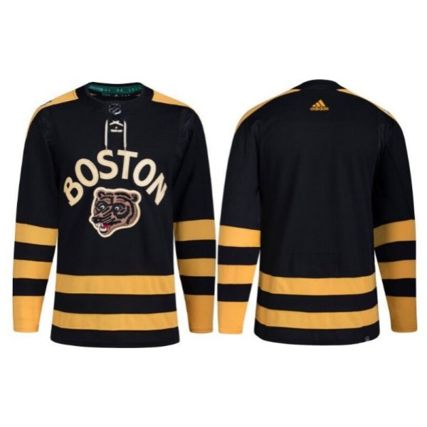 Boston Bruins Blank Black Classic Primegreen Stitched Jersey