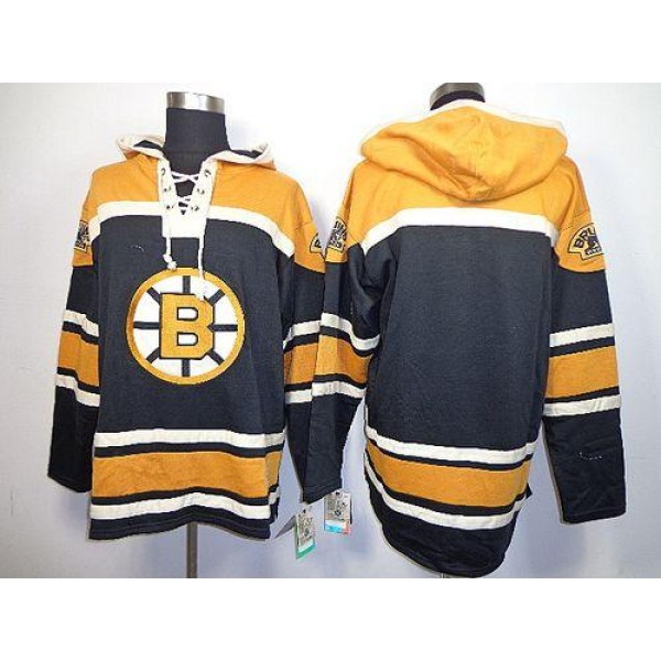 Bruins Blank Black Sawyer Hooded Sweatshirt Stitched Jersey