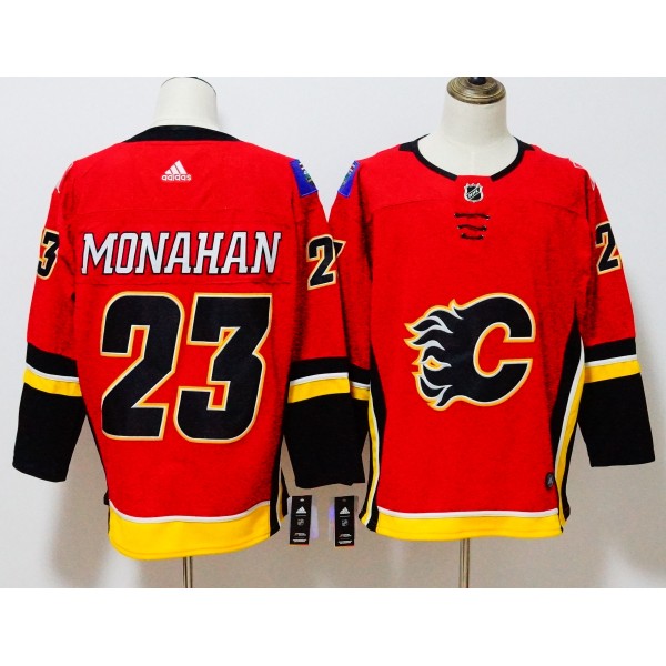 Calgary Flames #23 Sean Monahan Red Stitched Adidas Jersey