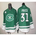 Canadiens St Patty's Day #31 Carey Price Green Stitched Jersey
