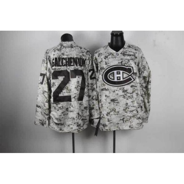 Canadiens #27 Alex Galchenyuk Camo Stitched Jersey