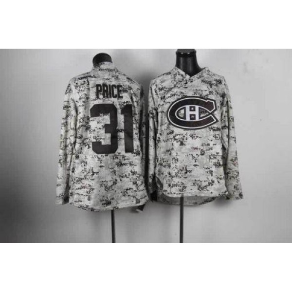 Canadiens #31 Carey Price Camo Stitched Jersey