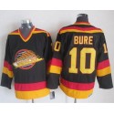 Canucks #10 Pavel Bure Black Gold CCM Throwback Stitched Jersey