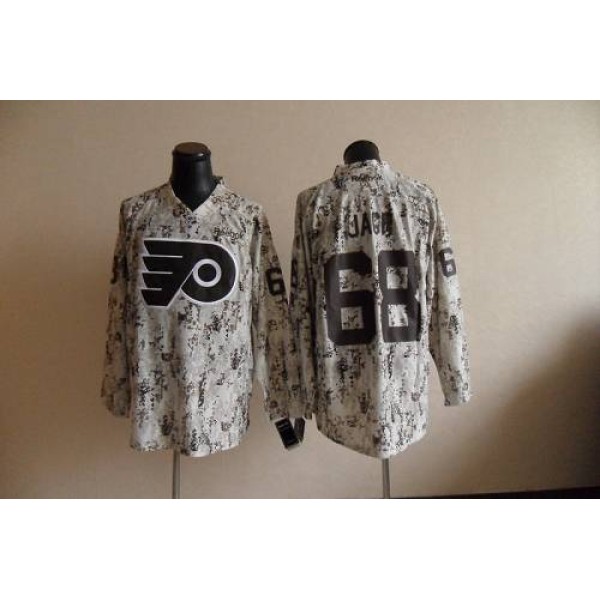 Flyers #68 Jaromir Jagr Camouflage Stitched Jersey