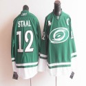 Hurricanes St Patty's Day #12 Eric Staal Green Stitched Jersey