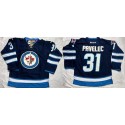 Jets #31 Ondrej Pavelec Dark Blue Stitched Jersey