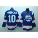 Jets #10 Dale Hawerchuk Stitched Blue CCM Throwback Jersey