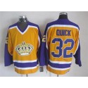 Kings #32 Jonathan Quick Yellow CCM Stitched Jersey