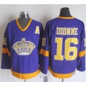 Kings #16 Marcel Dionne Purple Yellow CCM Throwback Stitched Jersey