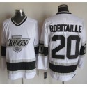 Kings #20 Luc Robitaille White CCM Throwback Stitched Jersey