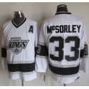 Kings #33 Marty Mcsorley White CCM Throwback Stitched Jersey
