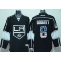 Kings #8 Drew Doughty Black USA Flag Fashion Stitched Jersey