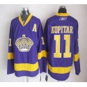 Kings #11 Anze Kopitar Purple Stitched Jersey