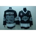 Kings #99 Wayne Gretzky Black CCM Throwback Stitched Jersey