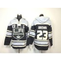 Kings #23 Dustin Brown Black Sawyer Hooded Sweatshirt Stitched Jersey