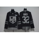 Los Angeles Kings #32 Jonathan Quick Black 1917-2017 100th Anniversary Stitched Jersey